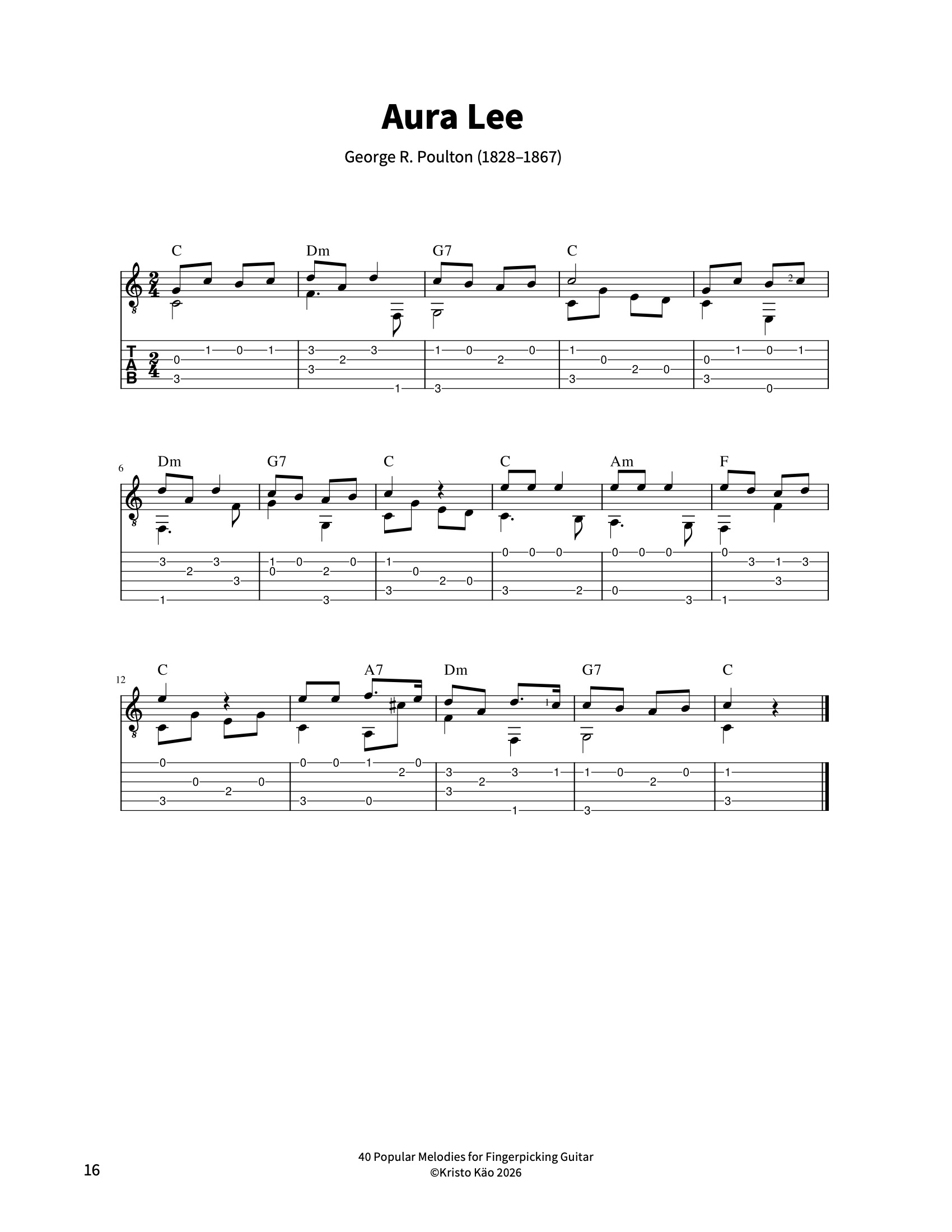 40 meloodiat fingerstyle kitarrile - Image 5